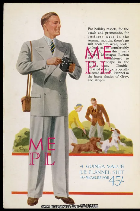 : FLANNEL SUIT 1939 : FLANNEL SUIT 1939