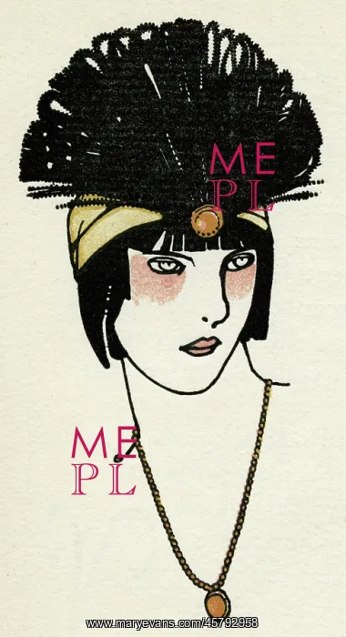 : Flapper headpiece 1912 : Flapper headpiece 1912