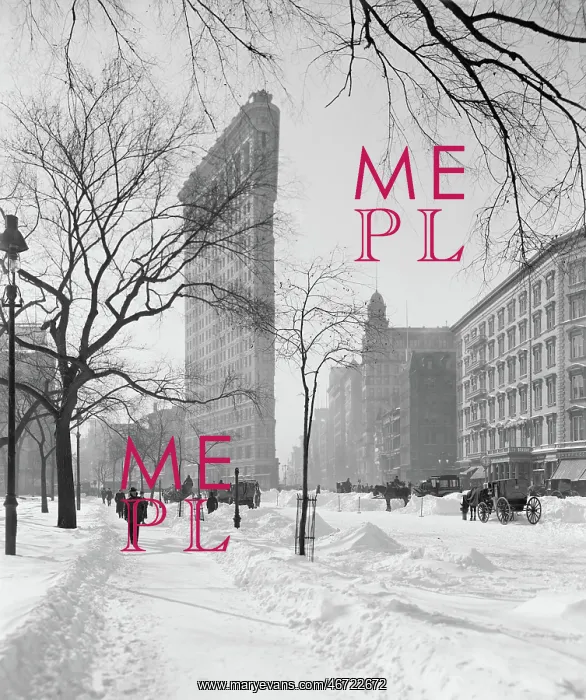 : Flatiron Building - Snow - New York City : Flatiron Building - Snow - New York City