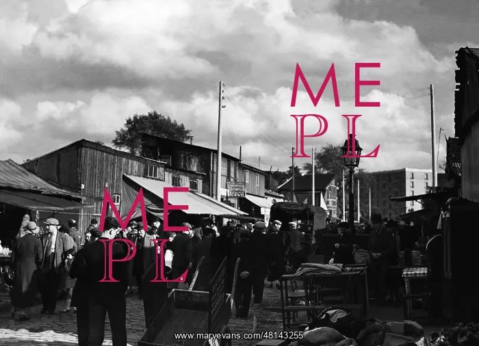: Flea market in Paris, 1937 : Flea market in Paris, 1937