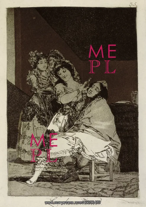 : he fleeces him. Plate 35 of Los Caprichos : he fleeces him. Plate 35 of Los Caprichos