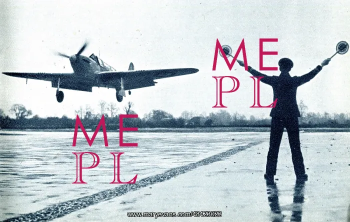 : Fleet Air Arm plane practising deck landing, WW2 : Fleet Air Arm plane practising deck landing, WW2