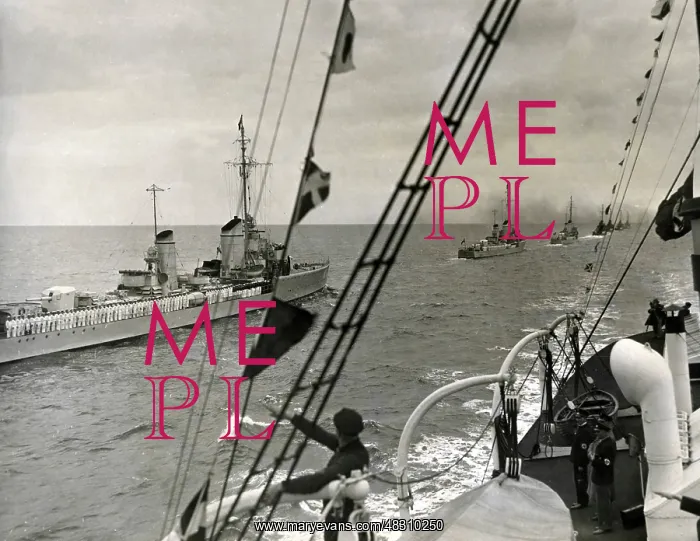 : Fleet review with torpedo boats : Fleet review with torpedo boats