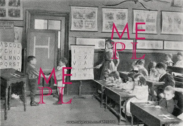 : Fleet Road School, Hampstead, London - Learning the Alphabet : Fleet Road School, Hampstead, London - Learning the Alphabet
