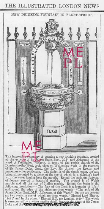 : Fleet Street drinking fountain : Fleet Street drinking fountain