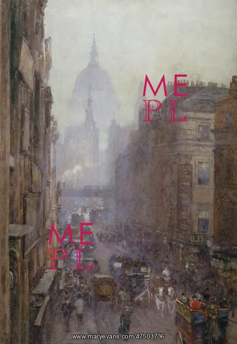 : Fleet Street ' St Pauls in the background : Fleet Street ' St Pauls in the background