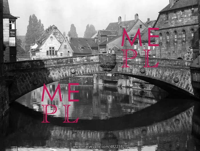 : The Fleischbruecke in Nuremberg : The Fleischbruecke in Nuremberg