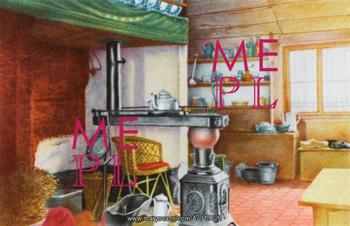: FLEMISH KITCHEN 1950 : FLEMISH KITCHEN 1950