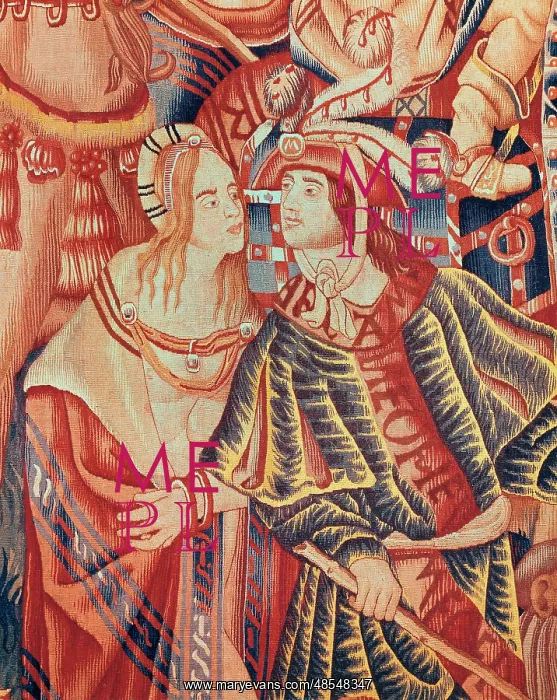 : Flemish tapestry of Tournai. Detail : Flemish tapestry of Tournai. Detail