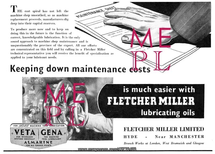 : Fletcher Miller Engineering Machinery : Fletcher Miller Engineering Machinery