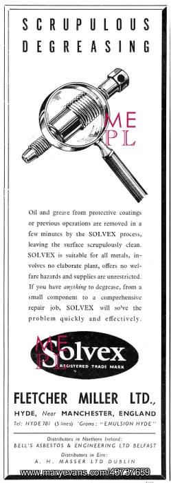 : Fletcher Miller Solvex Degreasing Process : Fletcher Miller Solvex Degreasing Process