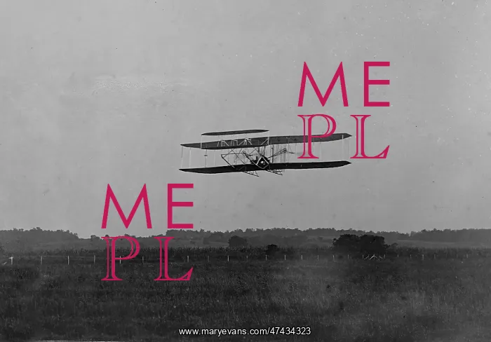 : Flight 23: front view of the machine in flight to the right : Flight 23: front view of the machine in flight to the right