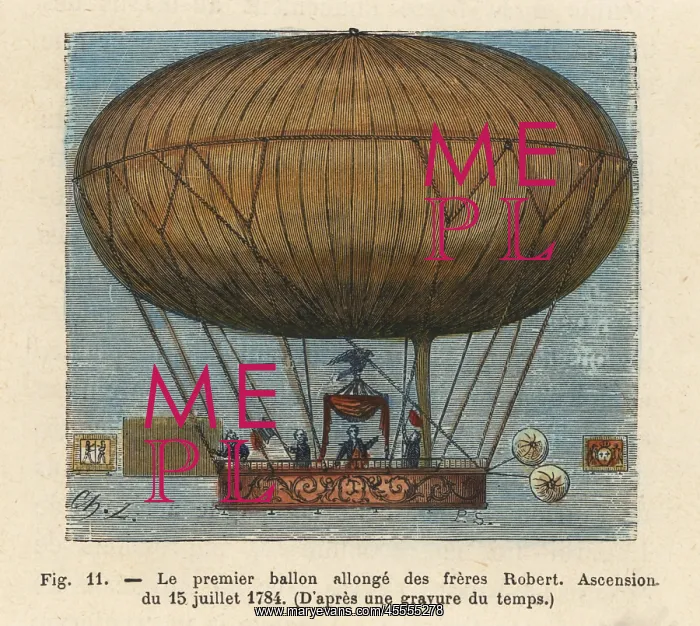 : Flight of a dirigible hydrogen balloon by the : Flight of a dirigible hydrogen balloon by the