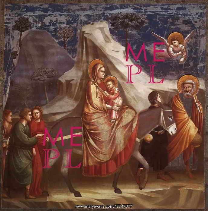 : The Flight into Egypt, by Giotto : The Flight into Egypt, by Giotto