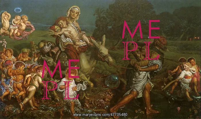 : The Flight into Egypt, by Holman Hunt : The Flight into Egypt, by Holman Hunt