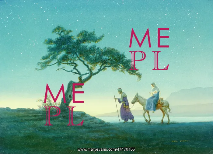 : Flight into Egypt by Noel Sayers : Flight into Egypt by Noel Sayers
