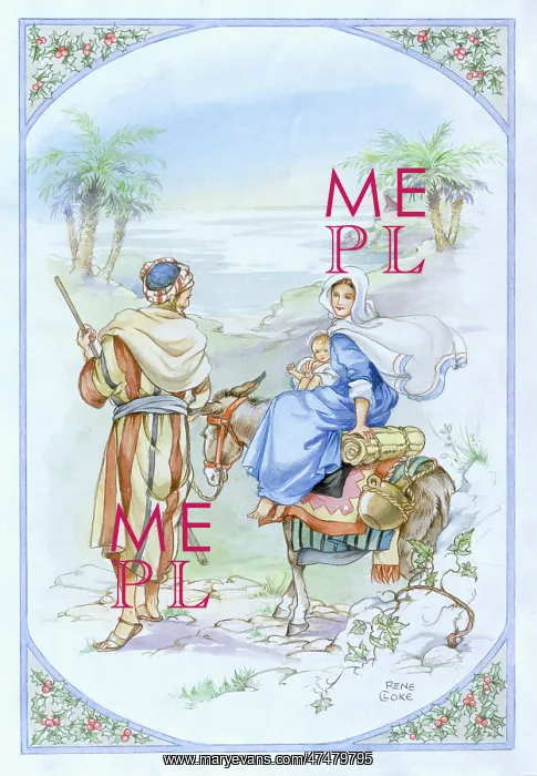  : The Flight into Egypt - with palm trees