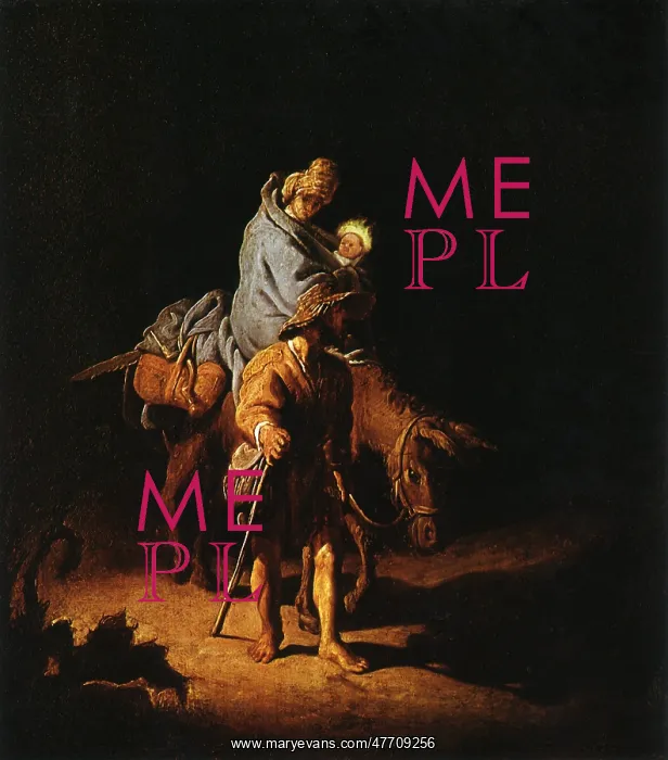 : Flight into Egypt, by Rembrandt : Flight into Egypt, by Rembrandt