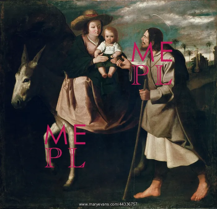 : The Flight into Egypt, after Zurbaran : The Flight into Egypt, after Zurbaran
