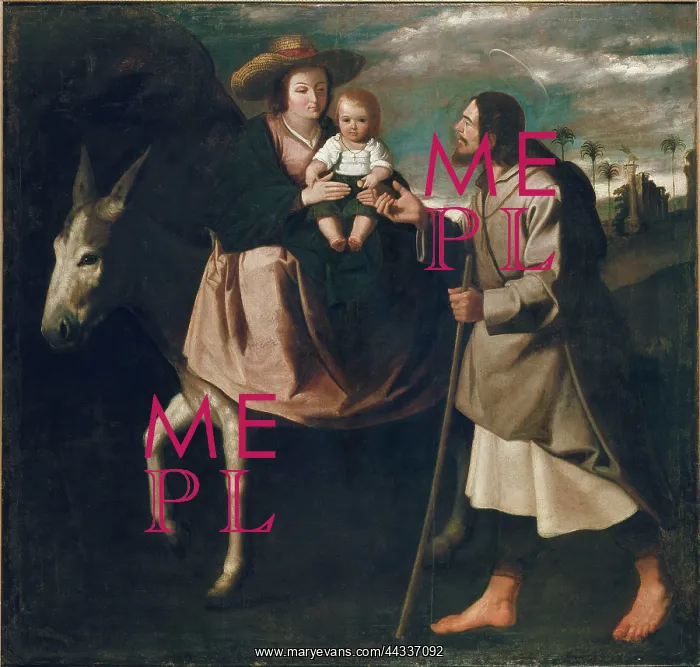 : The Flight into Egypt, after Zurbaran : The Flight into Egypt, after Zurbaran
