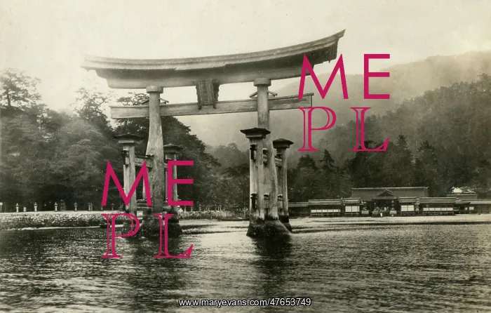 : Floating torii of Itsukushima Shrine, Japan : Floating torii of Itsukushima Shrine, Japan