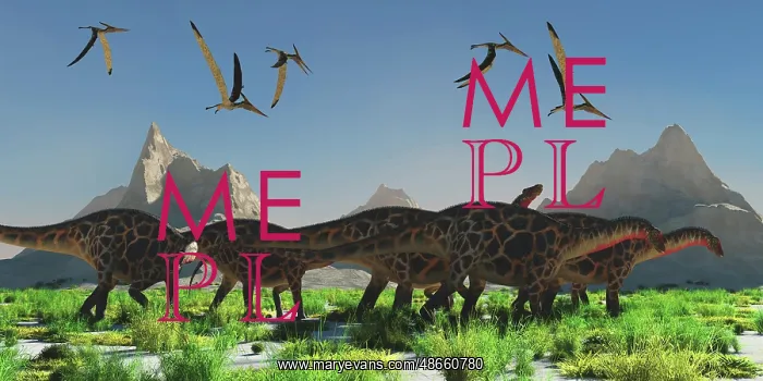: A flock of Pteranodon reptiles fly over a herd : A flock of Pteranodon reptiles fly over a herd