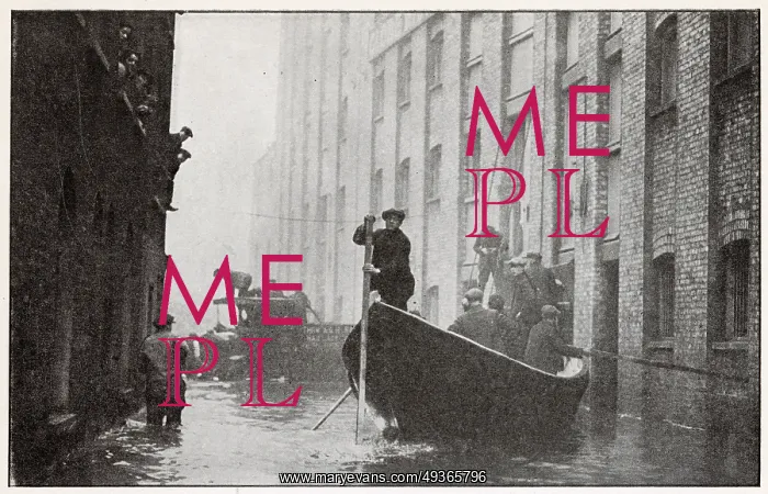 : Flooded London streets 1928 : Flooded London streets 1928