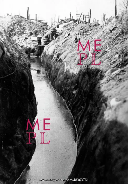 : Flooded trench in Welisch, 1943 : Flooded trench in Welisch, 1943