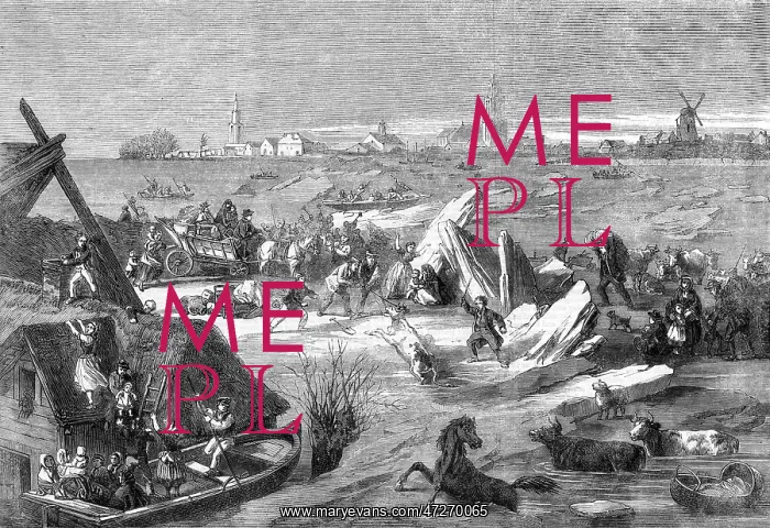 : FLOODING IN HOLLAND / 1861 : FLOODING IN HOLLAND / 1861