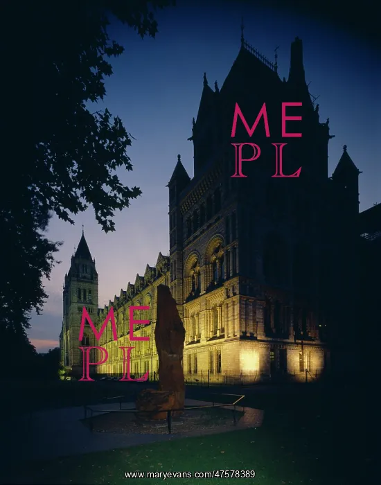 : Floodlit view of the Waterhouse Building : Floodlit view of the Waterhouse Building