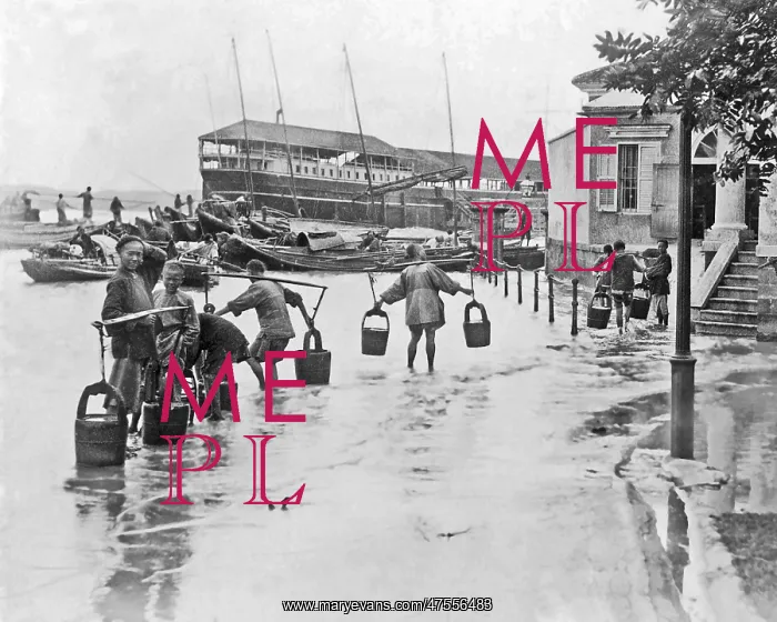 : Floods at Hankow (Hankou), China : Floods at Hankow (Hankou), China