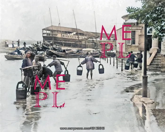 : Floods at Hankow (Hankou), China : Floods at Hankow (Hankou), China