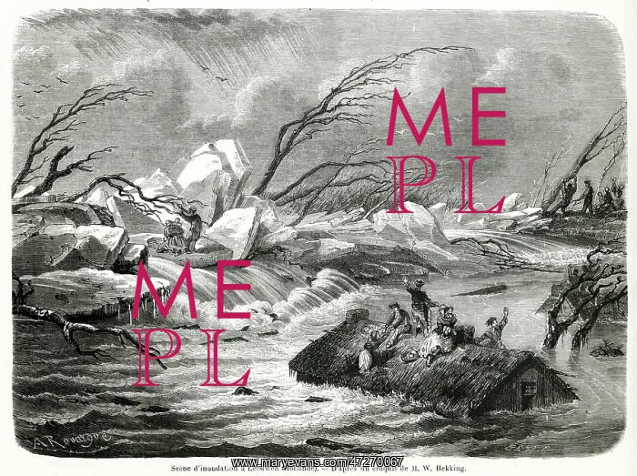 : FLOODS AT LEEUWEN 1861 : FLOODS AT LEEUWEN 1861
