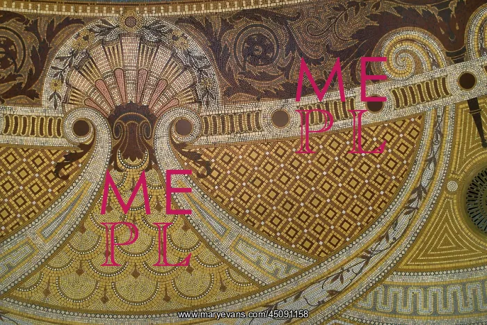 : Floor mosaic, Hall, Societe Generale, Paris, France : Floor mosaic, Hall, Societe Generale, Paris, France