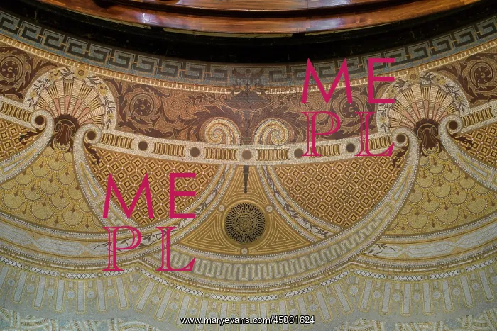 : Floor mosaic, Hall, Societe Generale, Paris, France : Floor mosaic, Hall, Societe Generale, Paris, France