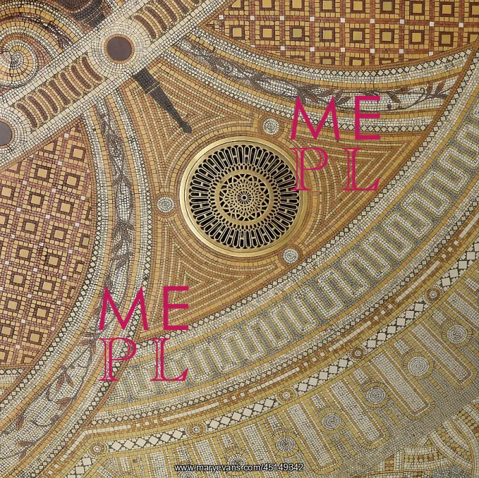 : Floor mosaic, Hall, Societe Generale, Paris, France : Floor mosaic, Hall, Societe Generale, Paris, France