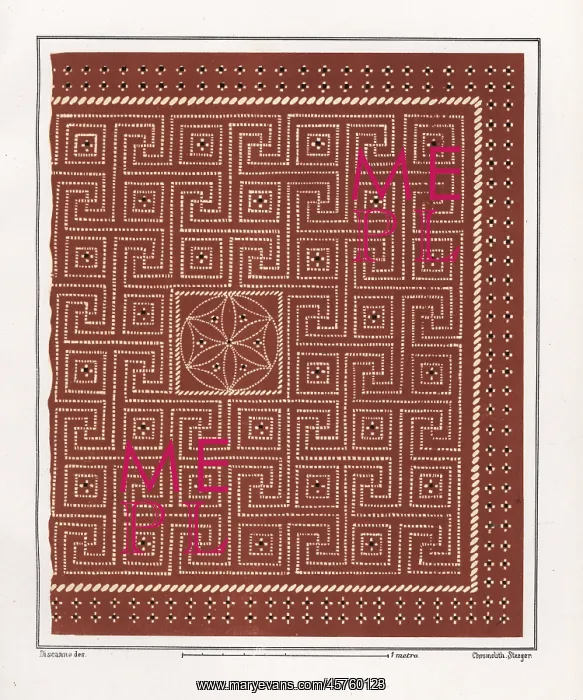 : Floor mosaic from the House of Epigrams, Regio : Floor mosaic from the House of Epigrams, Regio