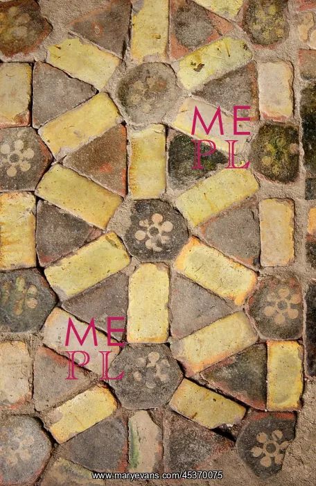 : Floor tiles next to the de Brus cenotaph : Floor tiles next to the de Brus cenotaph