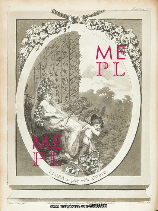 : Flora at play with Cupid : Flora at play with Cupid