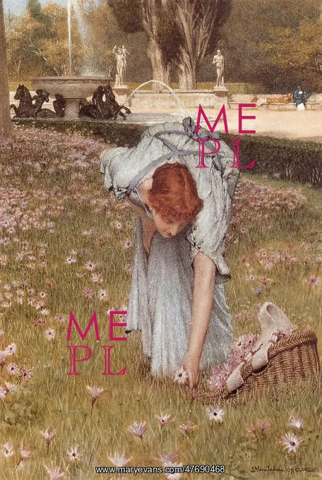 : Flora: Spring in the Gardens, by Alma-Tadema : Flora: Spring in the Gardens, by Alma-Tadema