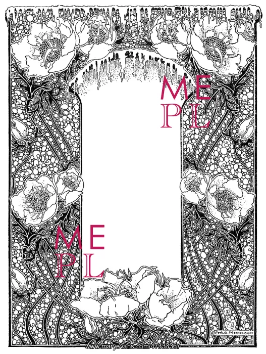 : Floral Border (mono) : Floral Border (mono)