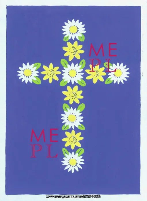 : Floral Cross : Floral Cross