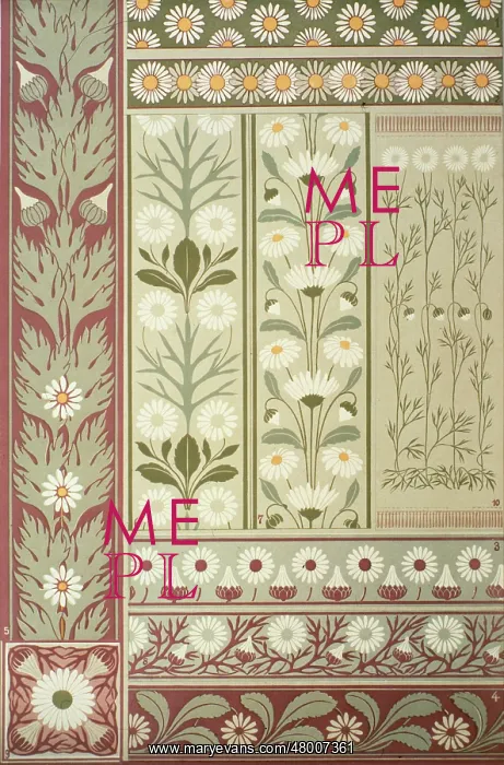 : Floral daisy abstract art deco design : Floral daisy abstract art deco design