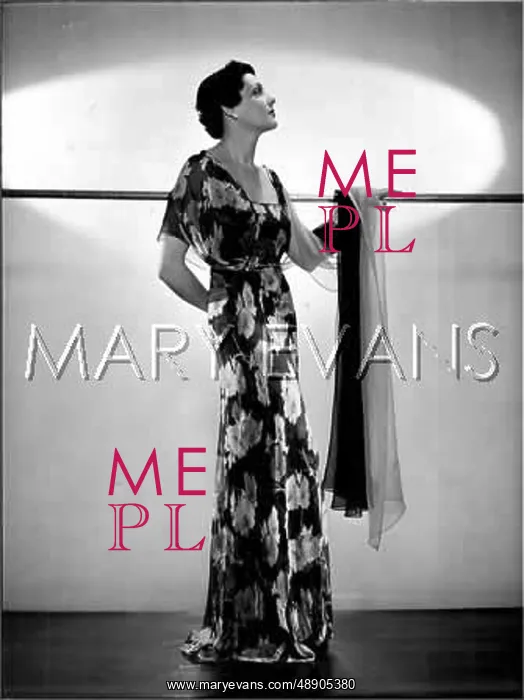 : FLORAL EVENING GOWN 30S : FLORAL EVENING GOWN 30S