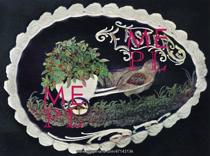 : Floral and Figure Design for Chocolate Easter Egg : Floral and Figure Design for Chocolate Easter Egg