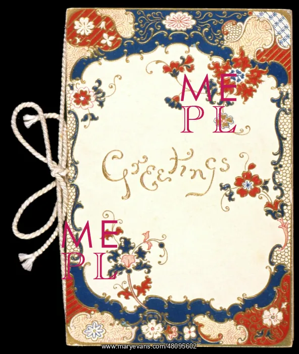  : Floral greetings card