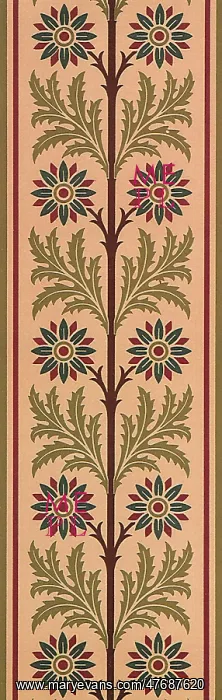  : Floral and Leaf Border
