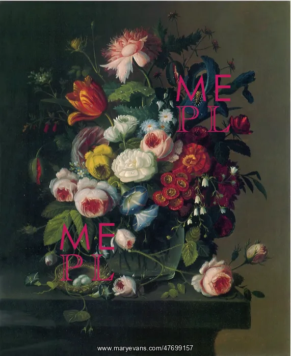  : Floral Still Life with Nest of Eggs
