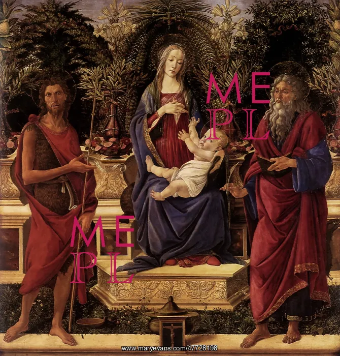 : Floral Madonna, by Botticelli : Floral Madonna, by Botticelli