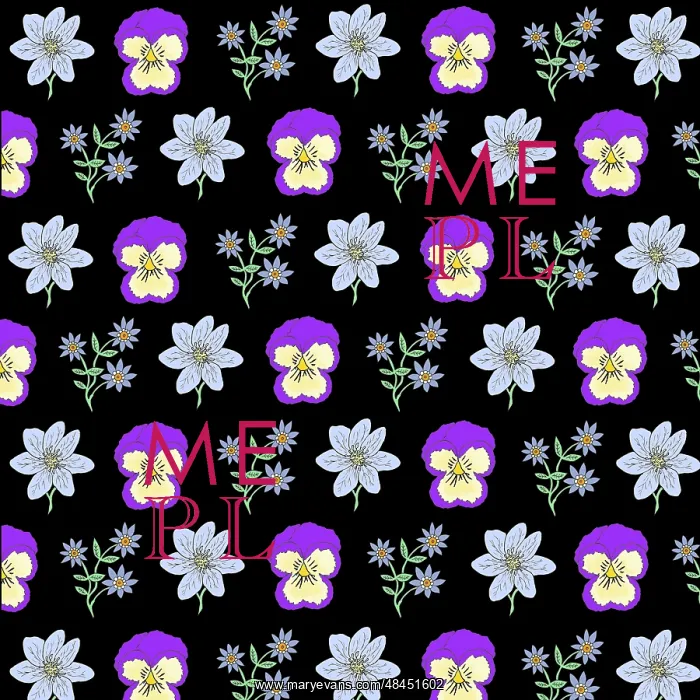  : Floral repeating pattern